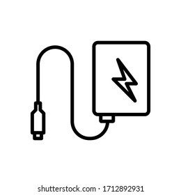 Modern power bank icon icon