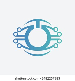 Vector de iconos de logotipo de Tecnología eléctrica moderna