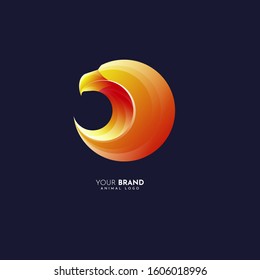 modern and powerful eagle head logo