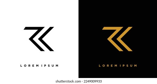 Diseño de logotipo R moderno y potente