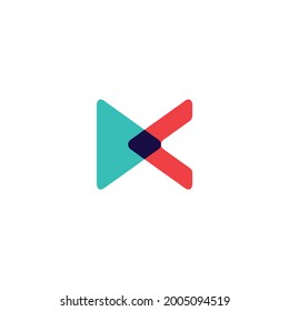 modern and powerfull DC initial letter in abstract way
