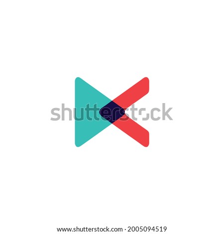 modern and powerfull DC initial letter in abstract way