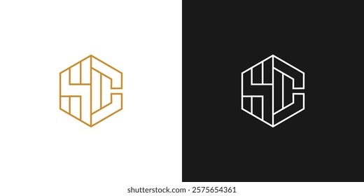  Modern and powerfull HC logo design