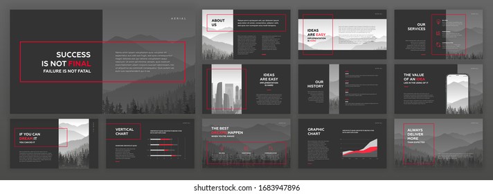 Modern powerpoint presentation template. Modern keynote presentation background, brochure cover design, website slider, landing page, annual report, company profile, brand guidelines, facebook banner.