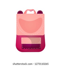 Modern practical backpack with extra pockets roomy shape for a fashionable teenager.