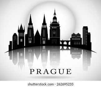 Modern Prague City Skyline Design - Czech Republic