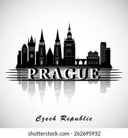 Modern Prague City Skyline Design - Czech Republic