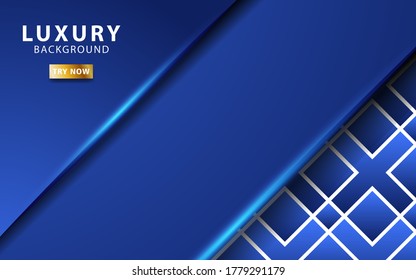 modern premium abstract blue vector background banner with blue light.Overlap layers with paper effect. Realistic light effect on geometric textured pattern.vector illustration.