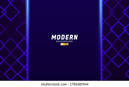 modern premium blue vector background banner design with blue line.Overlap layers with paper effect on geometric textured background. Template vector.