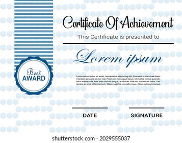 Diseño moderno de plantillas de certificado premium. Plantilla de Diploma Única. Diseño moderno. Listo Para Imprimir.