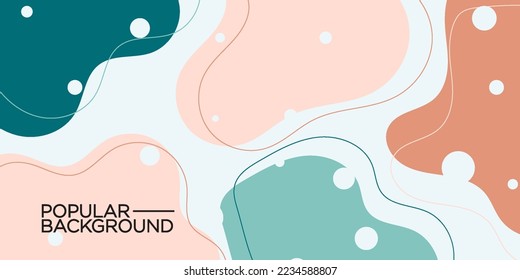 modern premium colorful wavy abstract background with gradient green and soft pink color on background. Eps10 vector