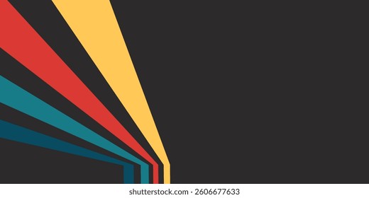 modern premium colorful wavy abstract background with gradient yellow red blue green black soft color on background