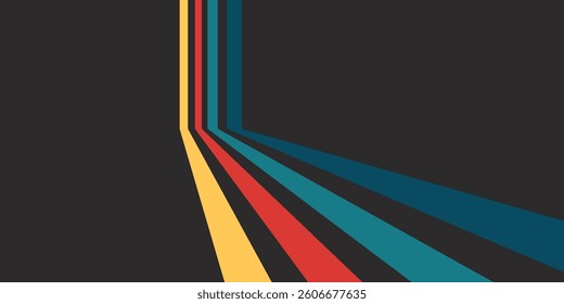 modern premium colorful wavy abstract background with gradient yellow red blue green black soft color on background