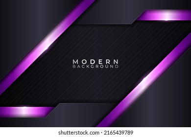 Fondo moderno de color oscuro elegante brillante púrpura con patrón hexagonal