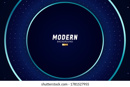 diseño moderno de banner de fondo azul oscuro. Efecto de luz realista sobre los puntos de fondo texturizado.concepto de tecnología,ilustración vectorial.