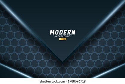 fondo vectorial verde oscuro premium moderno con línea brillante.