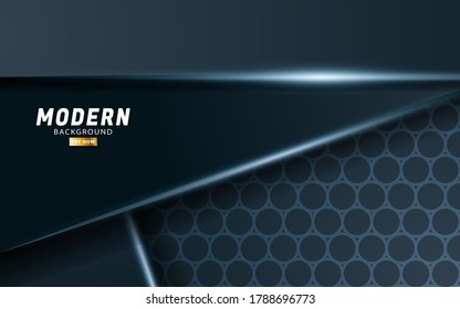 fondo vectorial verde oscuro premium moderno con línea brillante.