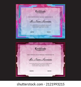 modern, premium and elegant set of award certificate design templates