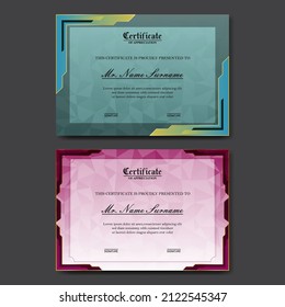modern, premium and elegant set of award certificate design templates