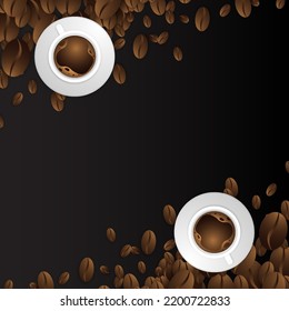 Modern and premium international coffee day greeting design