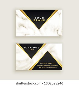 modern premium marble business card design
