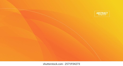 Modern premium orange background design template with white lines. Vector eps10