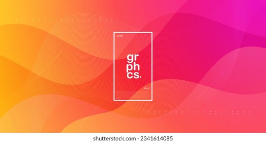Modern premium pink and orange gradient background design template. Eps10 vector