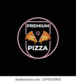 Modern Premium Pizza Shop logo design