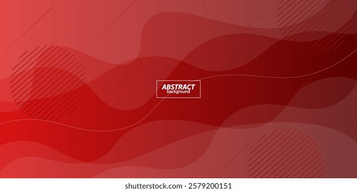 Modern premium red background design template with wave pattern. Vector eps10