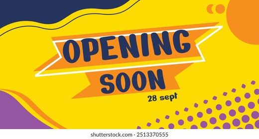 modern premium vector opening soon banner template big size