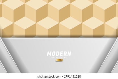 diseño de banner de fondo de forma blanca premium moderno, en patrón de textura diagonal.