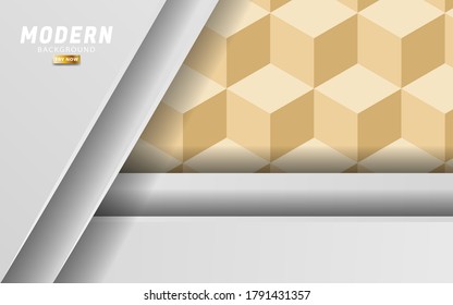 modern premium white shape background banner design, in diagonal texture pattern.