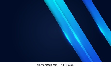 Modern presentation backgrounds dark blue clean design with abstract geometrics shapes decoration. Vector illustration for technology, game design, education backdrop, business or corporate needs