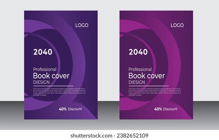 Modern presentation book cover templates, layout in A4 size