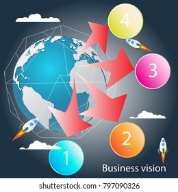 Modern Presentation business infographic template. Concept business plan project.