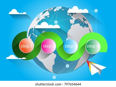 Modern Presentation business infographic template. Concept business plan project.