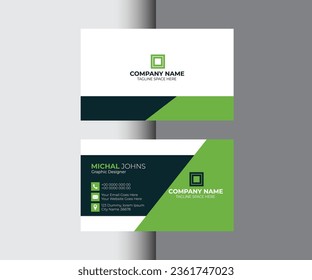 Modern presentation card with company logo. Visiting cards for business and personal use.	
