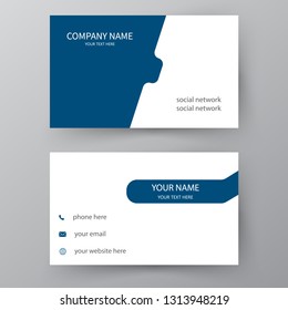 Modern presentation card. Vector business card. Visiting card for business and personal use.  Vector illustration design.