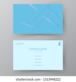Modern presentation card. Vector business card. Visiting card for business and personal use.  Vector illustration design.
