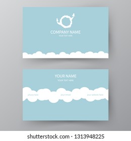 Modern presentation card. Vector business card. Visiting card for business and personal use.  Vector illustration design.