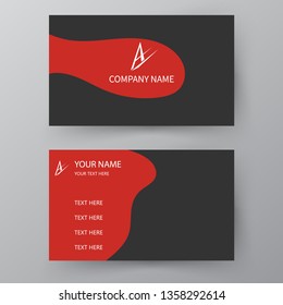 Modern presentation card. Vector business card. Visiting card for business and personal use.  Vector illustration design.