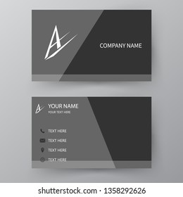 Modern presentation card. Vector business card. Visiting card for business and personal use.  Vector illustration design.