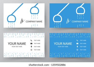 Modern presentation card. Vector business card. Visiting card for business and personal use.  Vector illustration design.
