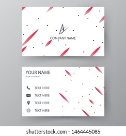 Modern presentation card. Vector business card. Visiting card for business and personal use.  Vector illustration design.