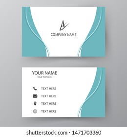 Modern presentation card. Vector business card. Visiting card for business and personal use.  Vector illustration design.