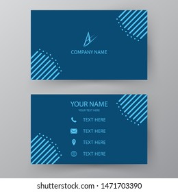Modern presentation card. Vector business card. Visiting card for business and personal use.  Vector illustration design.