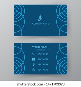 Modern presentation card. Vector business card. Visiting card for business and personal use.  Vector illustration design.