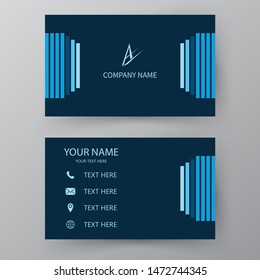 Modern presentation card. Vector business card. Visiting card for business and personal use.  Vector illustration design.
