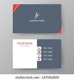 Modern presentation card. Vector business card. Visiting card for business and personal use.  Vector illustration design.