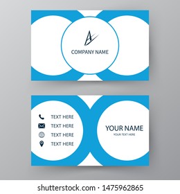 Modern presentation card. Vector business card. Visiting card for business and personal use.  Vector illustration design.